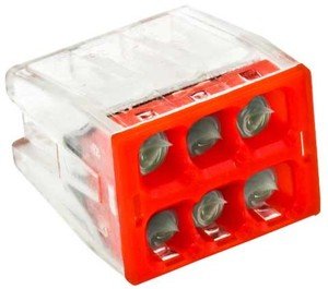 Фото EKF plc-smk-2273-246 Строительно-монтажная клемма СМК 2273-246 (с пастой) 6 отверстий 0,5-2.5мм2 (50шт.) PROxima