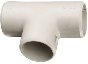 Фото EKF tr-t-20 Тройник соединительный для трубы Plast (20мм.) PROxima