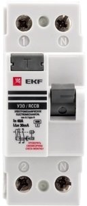 Фото EKF elcb-2-40-30-e-a-pro Устройство Защитного Отключения ВД-100 2P 40А/30мА (электр, тип А) PROxima