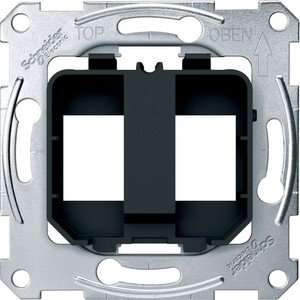 Фото Schneider Electric System M MTN4566-0003 Опорная плата для модульного разъема (черная)