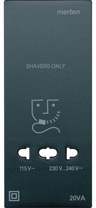 Фото Schneider Electric System M MTN213514 Крышка розетки электробритвы (антрацит)