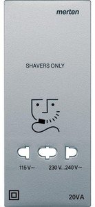 Фото Schneider Electric System M MTN213560 Крышка розетки электробритвы (алюминий)