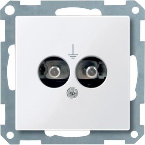 Фото Schneider Electric System M MTN290425 Розетка для выравнивания потенциалов (2xDIN42801, под рамку, скрытая установка, белый)