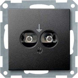 Фото Schneider Electric System M MTN298214 Розетка для выравнивания потенциалов (2xDIN42801, под рамку, скрытая установка, антрацит)