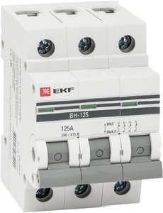Фото EKF SL125-3-125-pro Выключатель нагрузки 3P 125А ВН-125 PROxima
