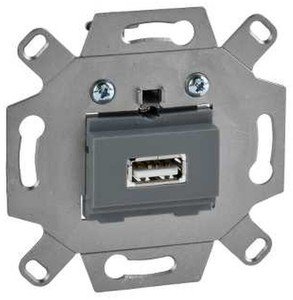 Фото Schneider Electric System M MTN4581-0000 Розетка информационная (1xUSB, механизм, скрытая установка)