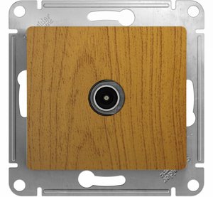 Фото Schneider Electric Glossa GSL000593 Антенна телевизионная (TV, механизм, с/у, дуб)