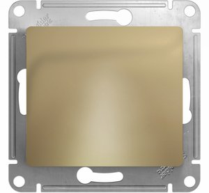 Фото Schneider Electric Glossa GSL000499 Вывод кабеля (скрытая установка, под рамку, титан)