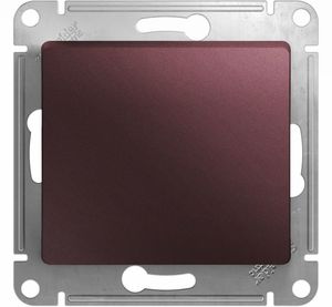 Фото Schneider Electric Glossa GSL001171 Переключатель одноклавишный (10 А, под рамку, с/у, баклажан)