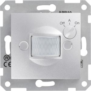 Фото Schneider Electric Sedna SDN2000260 Датчик движения с выдержкой времени (180°, под рамку, с/у, алюминий)