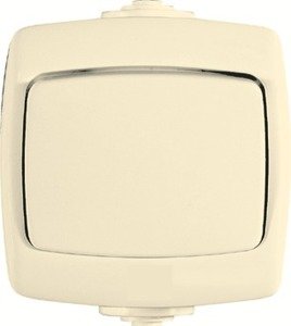 Фото Schneider Electric Рондо VA610-126B-SI Переключатель одноклавишный (10 А, в сборе, о/у, слоновая кость)