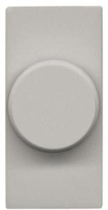 Фото ABB Zenit 2CLA216010N1301 Светорегулятор электронный поворотный (500 Вт, под рамку, скрытая установка, 1 модуль, серебро)