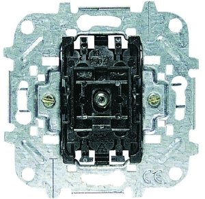 Фото ABB Niessen 2CLA810250A1001 Переключатель одноклавишный (10 А, индикация, механизм, с/у)