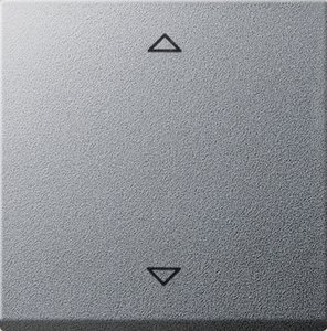 Фото Gira System55 232426 Клавиша одиночная ("стрелки", алюминий)