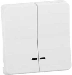 Фото Schneider Electric Mureva Клавиша двойная MUR39205 (с линзой индикации, белый)