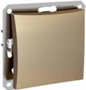 Фото Schneider Electric Дуэт WDE000415 Кнопка Н.О. (10 А, под рамку, скрытая установка, шампань)