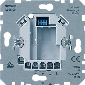 Фото Merten System M MTN580698 Выключатель для жалюзи (1000 Вт, механизм, с/у)