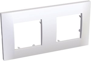 Фото Schneider Electric Altira ALB44652 Рамка 2-постовая (горизонтальная, белый)