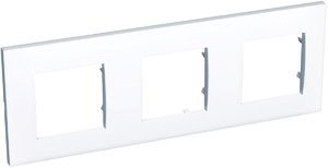 Фото Schneider Electric Altira ALB44657 Рамка 3-постовая (горизонтальная, белый)
