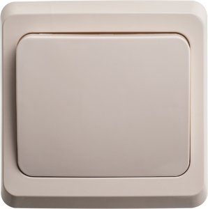 Фото Schneider Electric Этюд KC10-001K Выключатель одноклавишный (10 А, в сборе, с/у, кремовый)