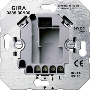 Фото Gira System55 038800 Выключатель жалюзи (24 В, механизм, скрытая установка)