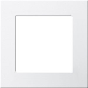 Фото Gira F100 2648112 Монтажная рамка (белая глянцевая)