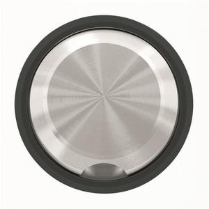 Фото ABB Sky Moon 2CLA860700A1501 Накладка для кабельного вывода/кнопки со шнурком (хром/черное стекло)