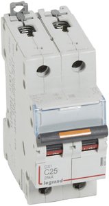 Фото Legrand DX3 409770 Автоматический выключатель двухполюсный 25А (25 кА, C)