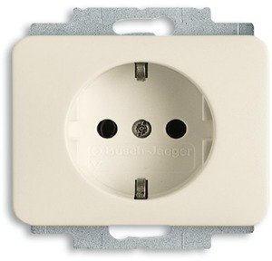 Фото ABB Alpha Exclusive/Alpha Nea 2013-0-5240 Розетка (16 А, под рамку, шторки, с/у, з/к, слоновая кость)