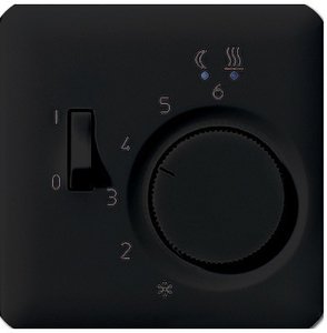 Фото Jung CD500 CDFTR231PLSW Крышка для терморегулятора (черная)
