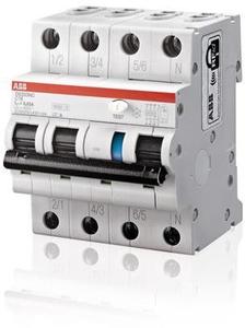 Фото ABB DS203NC 2CSR246040R1254 Автоматический выключатель дифференциального тока трехполюсный+N 25А (тип AC, 4.5 кА)