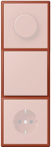 Фото Jung Le Corbusier LC98332110 Рамка 3-постовая (универсальная, l’ocre rouge)