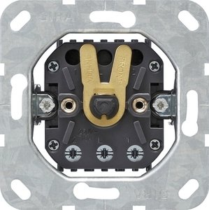 Фото Gira System55 015400 Выключатель жалюзи поворотный (10 А, механизм, скрытая установка)