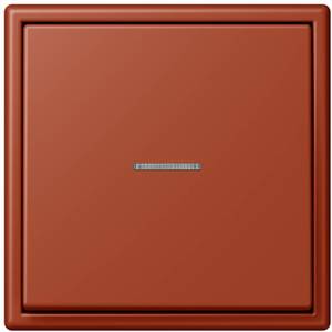 Фото Jung Le Corbusier LC990KO532110 Клавиша одиночная с окошком (l’ocre rouge)