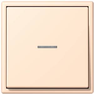 Фото Jung Le Corbusier LC990KO532123 Клавиша одиночная с окошком (terre sienne pâle)
