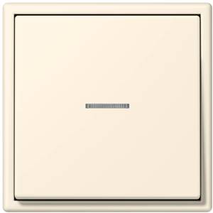 Фото Jung Le Corbusier LC990KO54320B Клавиша одиночная с окошком (blanc ivoire)