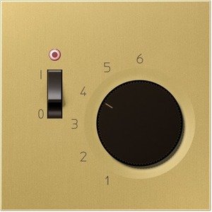 Фото Jung TRME231C Терморегулятор комнатный (10 А, 230 В, латунь classic)