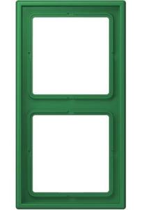 Фото Jung Le Corbusier LC98232050 Рамка 2-постовая (универсальная, vert foncé)