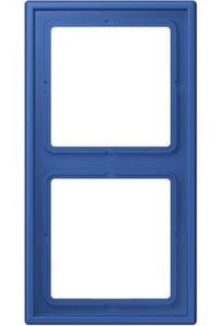 Фото Jung Le Corbusier LC9824320K Рамка 2-постовая (универсальная, bleu outremer 59)