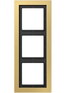 Фото Jung LS-design MED2983C Рамка 3-постовая (универсальная, латунь classic)
