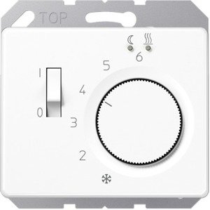 Фото Jung SL500 FTRSL231WW Термостат комнатный (10 А, 230 В, белый)