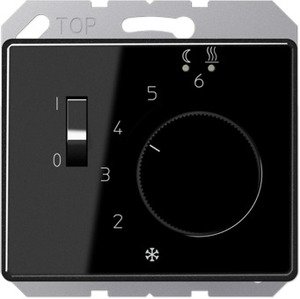 Фото Jung SL500 FTRSL231SW Термостат комнатный (10 А, 230 В, черный)