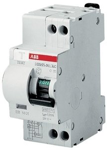 Фото ABB DSH941R 16020445 Автоматический выключатель дифференциального тока двухполюсный 32А (тип AC, 4.5 кА)