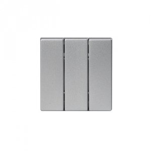 Фото ABB Impressivo 2TKA000515G1 Клавиша тройная (алюминий)