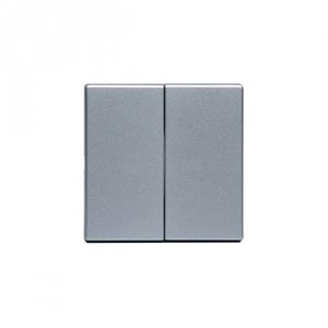 Фото ABB Impressivo 2TKA000522G1 Клавиша двойная (алюминий)