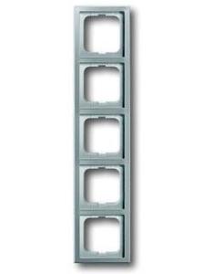 Фото ABB Pure steel 2CKA001754A4321 Рамка 5-ая (сталь)