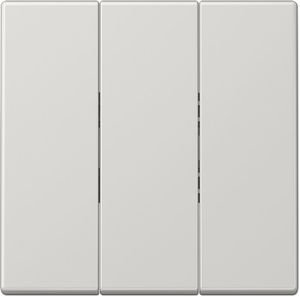 Фото Jung LS990 LS993BFLG Клавиша тройная (светло-серая)
