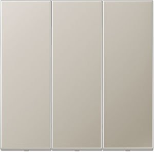 Фото Jung LS metal AL993 Клавиша тройная (алюминий)