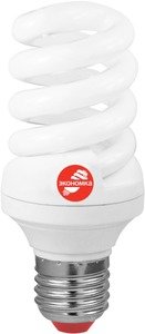 Фото Экономка Mini LKsmT2SPC11wE2727eco Лампа люминесцентная SPC T2 спираль 11Вт 570Лм 2700К E27