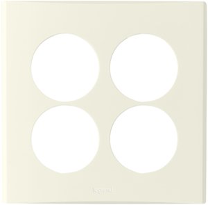 Фото Legrand Zunis 7101 63 Рамка 4-постовая (белый)